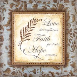 Love Faith Hope by Janet Brignola-Tava