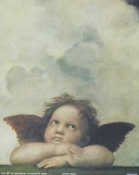 Little Angel from The Sistine Madonna by Raphael