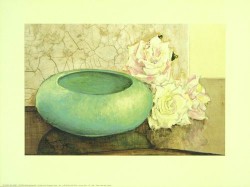 Three Roses & a Bowl by Ina Van Toor