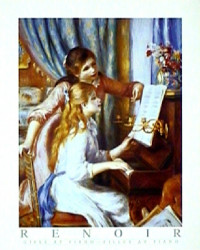 Girls at Piano by Pierre-Auguste Renoir