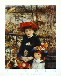 Sur La Terrasse by Pierre-Auguste Renoir