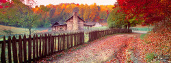 MLKD017-Pioneer-Farm-Twin-Falls-State-Park-West-Virginia-USA-Ken by Ken Duncan