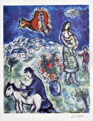 Sur La Route De Village by Marc Chagall