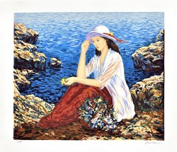 Lady by the Cliffside by Igor Semeko