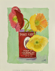 Flowers in a Red Can