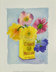 Flowers in a Yellow Can by Robbin Gourley