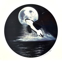 Orca Moon by Robert Wyland