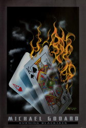 Burning Blackjack (lge) by Michael Godard