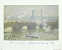 Waterloo Bridge Gray Day - 1903 by Claude Monet