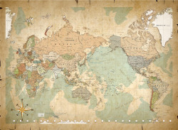 Cork World Map 003 (With Adhesive) by cork world map