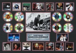 Michael Jackson Limited Edition of 500 Double Matted with 8CD's and 16 Photos with Certificate of Authenticity