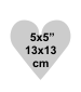 Heart 5x5 inch