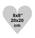 Heart 8x8 inch