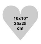 Heart 10x10 inch