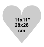 Heart 11x11 inch