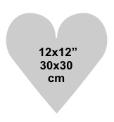 Heart 12x12 inch