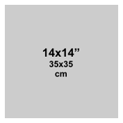 14x14 inch