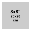 8x8 inch