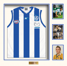 AFL Style-50 Shadow Box With single or double Mats. Including 3 photos  (can be photos or files)