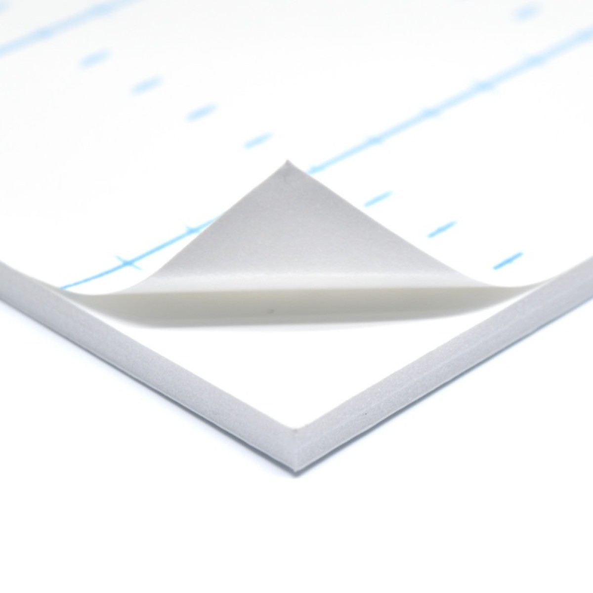 White adhesive foam core board