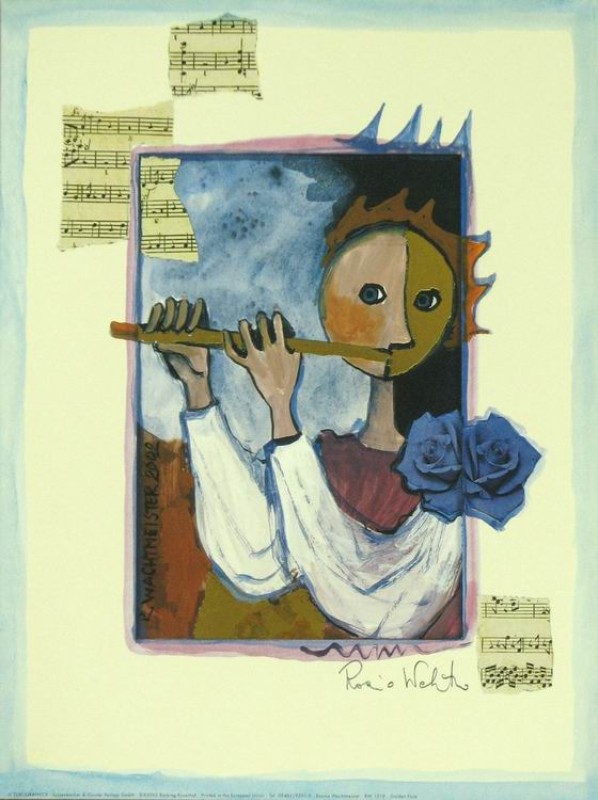 ROSINA WACHTMEISTER: The golden Flutes - Kunstgalerie, Originale, Bilder