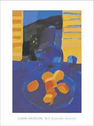Blue Glass & Oranges by Claire Harrigan