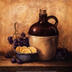 Peggy Thatch Sibley by Jug with Grapes & Lemons