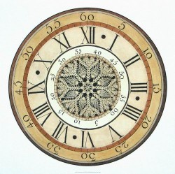 Vintage Lace Clock by Vision Studio