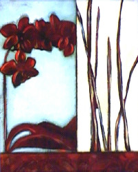 Orchid & Reeds by Deljou Art Group