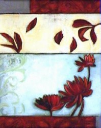 Crimson Water Lily by Deljou Art Group