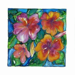 Pink Hibiscus by Annique Azure