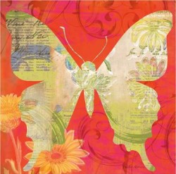 Red Pop Butterfly by Walter Robertson