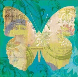 Blue Pop Butterfly by Walter Robertson