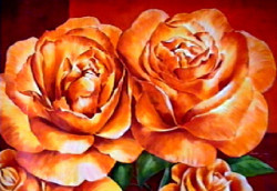 Orange Country Rose by Angela Bionda