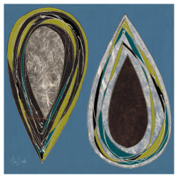 Teal Teardrops by Alan Buckle