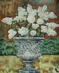 Hydrangeas with Urn  by Daniella Alexandra