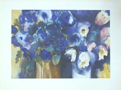 Blue Tulips by Ute Mertins