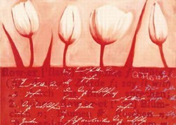 Tulip Parade In Red by Anna Flores