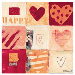 Happy Heart I by Anna Flores
