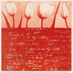 Tulips Parade in Red by Anna Flores