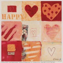 Happy Heart I by Anna Flores