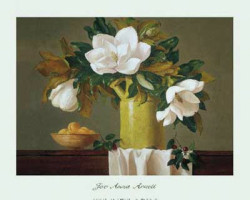 Magnolias With Cherries by Joe Anna Arnett