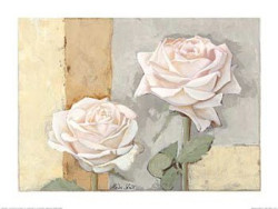 Two White Roses by Marita Stock
