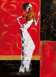 En rouge et or II by Johanna