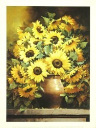 Vase of Sunflowers by Victor Santos