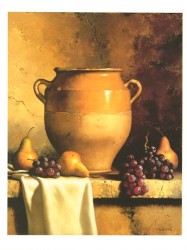 Confit Jar with Pears & Grapes by Loran Speck