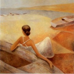 Tranquil Shore by Miguel Dominguez