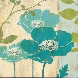 Modern Blue Poppy by Stefania Ferri