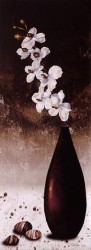 White Orchid Vase II by Dorothea King