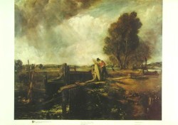 Study of a Boat Passing a Lock by John Constable